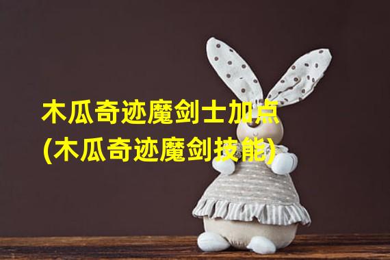 木瓜奇迹魔剑士加点(木瓜奇迹魔剑技能)