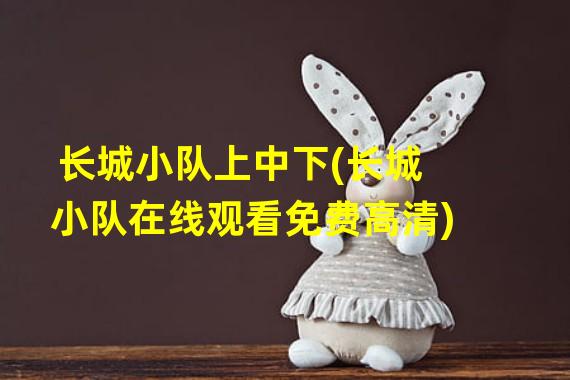 长城小队上中下(长城小队在线观看免费高清)