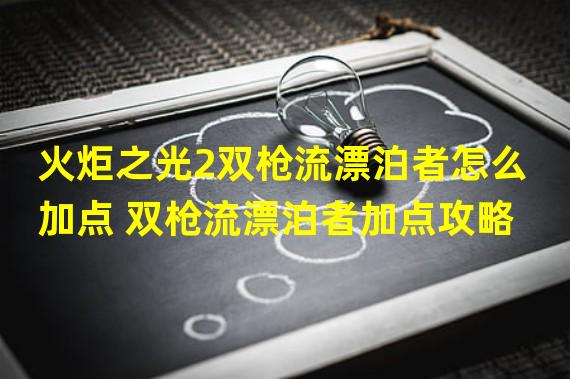 火炬之光2双枪流漂泊者怎么加点 双枪流漂泊者加点攻略