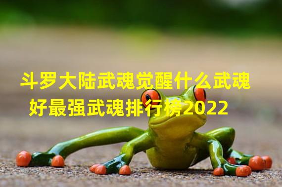 斗罗大陆武魂觉醒什么武魂好最强武魂排行榜2022