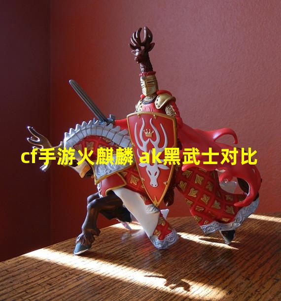 cf手游火麒麟 ak黑武士对比