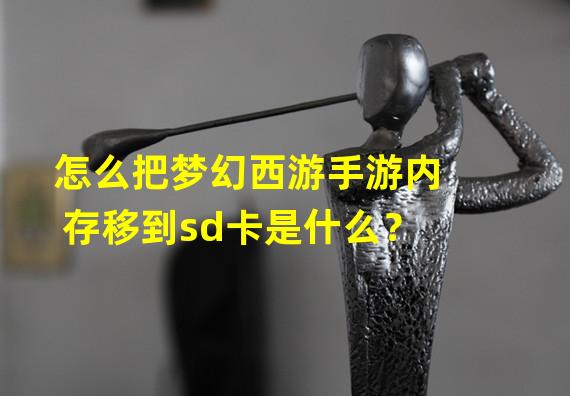 怎么把梦幻西游手游内存移到sd卡是什么？