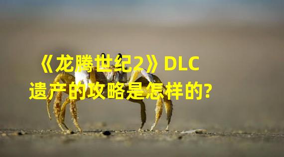 《龙腾世纪2》DLC遗产的攻略是怎样的?